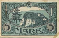 Zittau - Amtshauptmannschaft und Stadt - 15.11.1918 - 5 Mark 