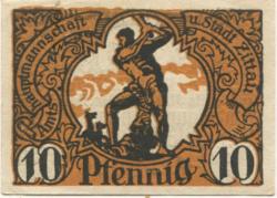 Zittau - Amtshauptmannschaft und Stadt - - 31.12.1920 - 10 Pfennig