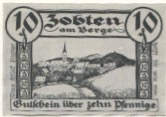 Zobten (heute: PL-Sleza) - Stadt - 25.10.1919 - 10 Pfennig