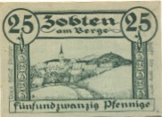 Zobten (heute: PL-Sleza) - Stadt - 25.10.1919 - 25 Pfennig