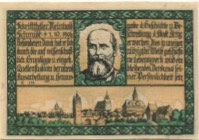 Zörbig - Stadt - - 30.9.1921 - 25 Pfennig