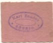 Zörbig - Zander, Emilie, Inhaberin von: Karl Zander, Kolonialwaren - -- - 25 Pfennig