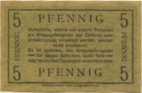 Zossen - Halbmondlager - -- - 5 Pfennig