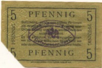Zossen - Halbmondlager - -- - 5 Pfennig