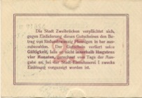 Zweibrücken - Stadt - 20.2.1917 - 25 Pfennig 