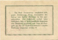 Zweibrücken - Stadt - 20.2.1917 - 50 Pfennig 