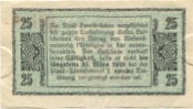 Zweibrücken - Stadt - 1.8.1917 - 31.3.1918 - 25 Pfennig