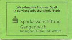 Gengenbach - Sparkassenstiftung für Jugend, Kultur und Soziales - 2012 - 2 Piepen 
