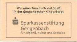 Gengenbach - Sparkassenstiftung für Jugend, Kultur und Soziales - 2012 - 5 Piepen 