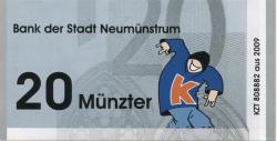 Neumünster - Bank der Stadt Neumünstrum - 2009 - 20 Münzter