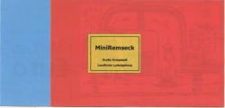 Remseck - Bank von Mini-Remseck, Kinderspielstadt - -- - 1 Mini-Euro