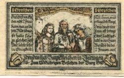 (Freudenthal =) Wandersleben - Burg 3 Gleichen, Gutsverwaltung - (1918) - 10 Pfennig