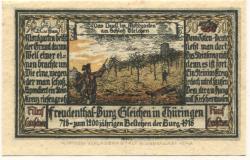(Freudenthal =) Wandersleben - Burg 3 Gleichen, Gutsverwaltung - (1918) - 50 Pfennig