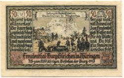 (Freudenthal =) Wandersleben - Burg 3 Gleichen, Gutsverwaltung - (1918) - 50 Pfennig