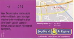 Weinstadt - Finkbeiner, Zoo-Markt, Benzstr. 4-8 - 1.10.2012 - 31.12.2013 - 1 Euro 