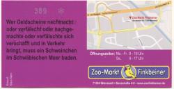 Weinstadt - Finkbeiner, Zoo-Markt, Benzstr. 4-8 - 1.10.2012 - 30.6.2014 - 1 Euro